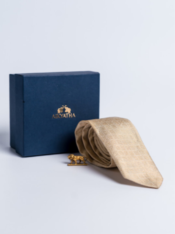 Aikyatha Cream Silk Ties