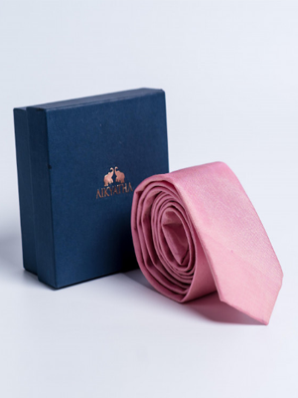 Aikyatha Pink Silk Ties