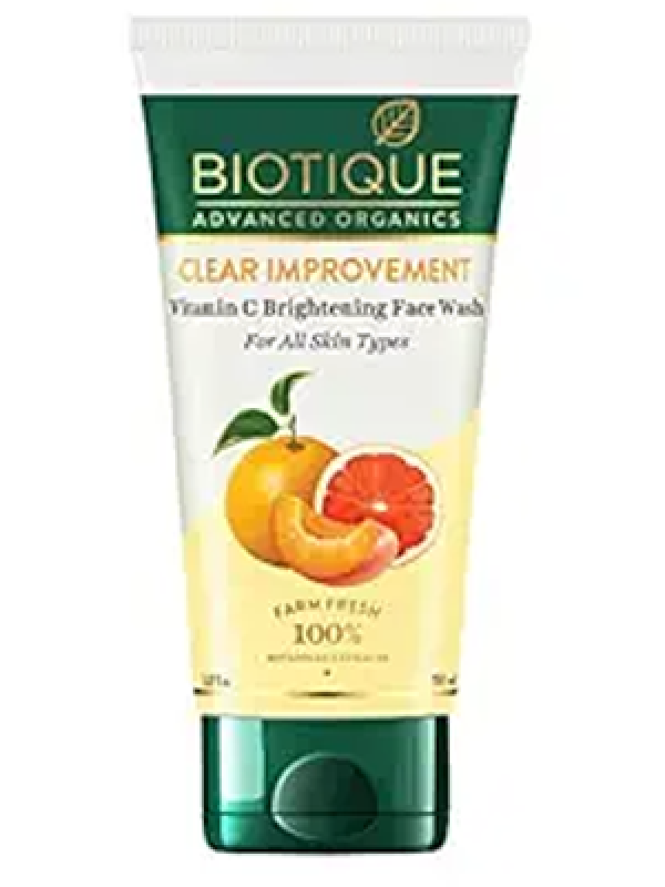 Biotique Advanced Organics Clear Improvement Vitamin C Brightening Face Wash 150Ml