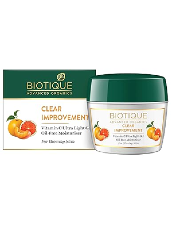 Biotique Advanced Organics Clear Improvement Vitamin C Ultra Light Gel Oil-Free Moisturiser 175Gm