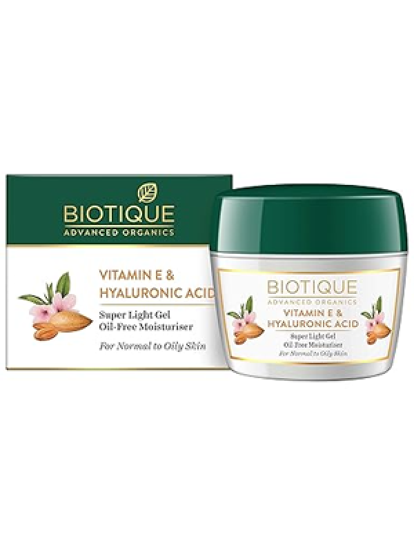 Biotique Advanced Organics Vitamin E & Hyaluronic Acid Super Light Gel Oil-Free Moisturiser 175Gm