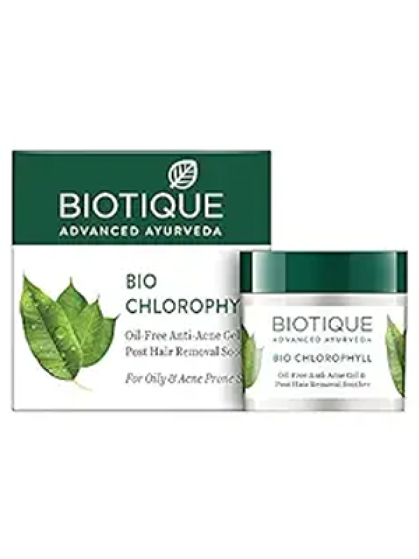 Biotique Bio Chlorophyll Oil Free Anti-Acne Gel & Post Hair Removal Soother For Oily & Acne Prone Sk
