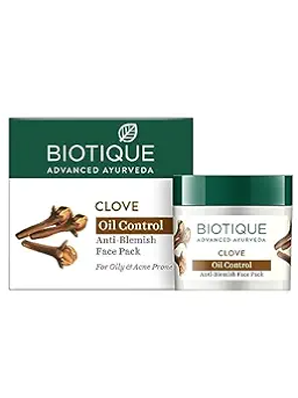 Biotique Clove Oil Control Anti Blemish Face Pack, 75gm