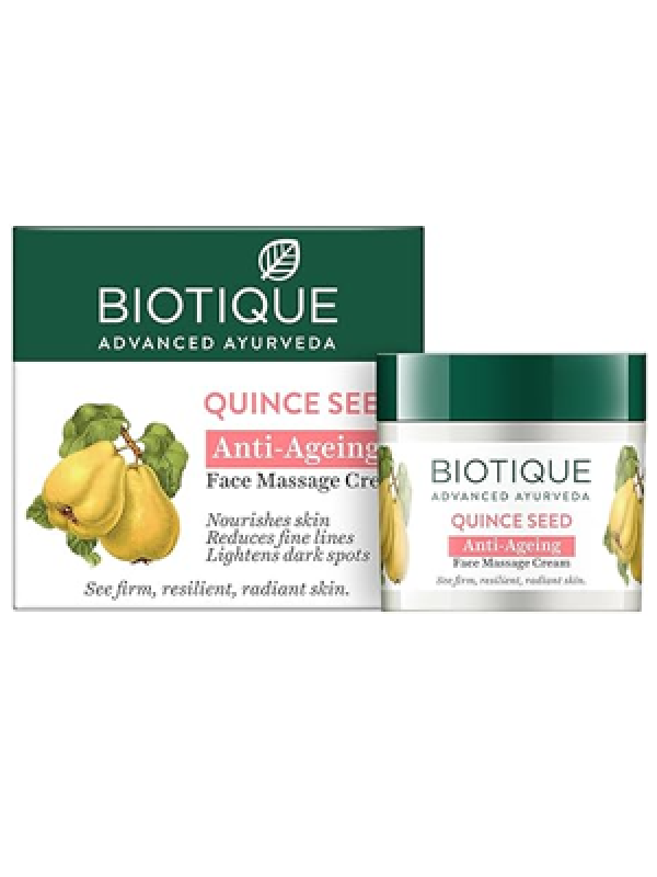 Biotique Quince Seed Anti Aging Face Massage Cream For Normal To Dry Skin, 50gm