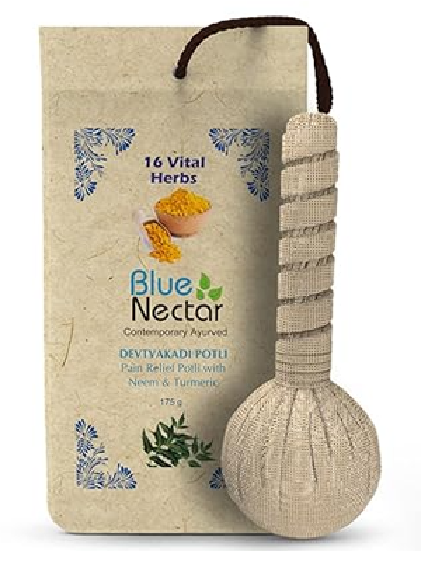 Blue Nectar Ayurvedic Herbal Compress Potli with Neem & Turmeric
