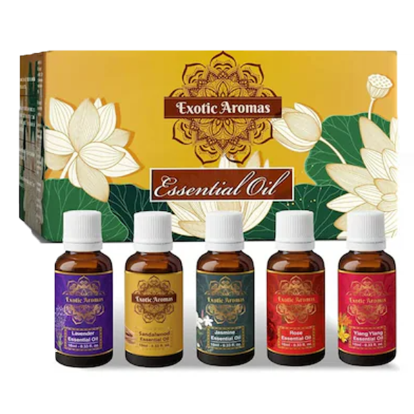 Exotic Aromas Essential Oil - Lavender Oil, Sandalwood Oil, Jasmine Oil, Rose Oil,Ylang Oil