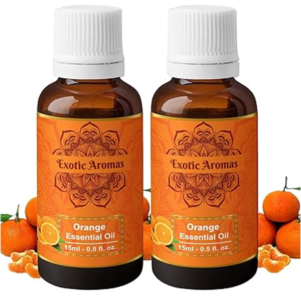 Exotic Aromas Orange Essential Oil (Sweet) for Aroma, Hair Growth & Radiant Skin