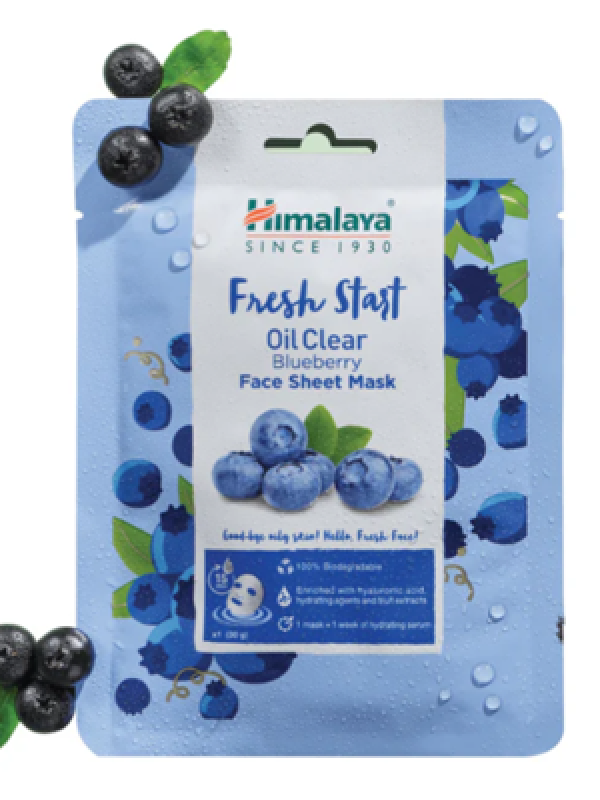 Himalaya Fresh Start Oil Clear Blueberry Face Sheet Mask