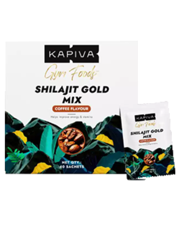 Kapiva Shilajit Gold Mix - Natural Preworkout (Coffee Flavour)