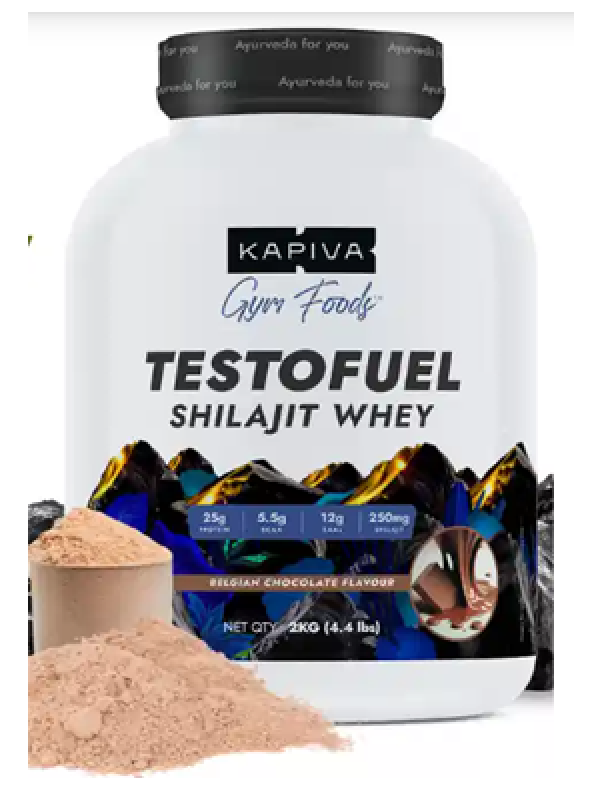 Kapiva Testofuel Shilajit Whey Protein