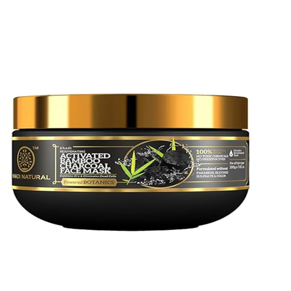 Khadi Natural Activated Bamboo Charcoal Face Mask