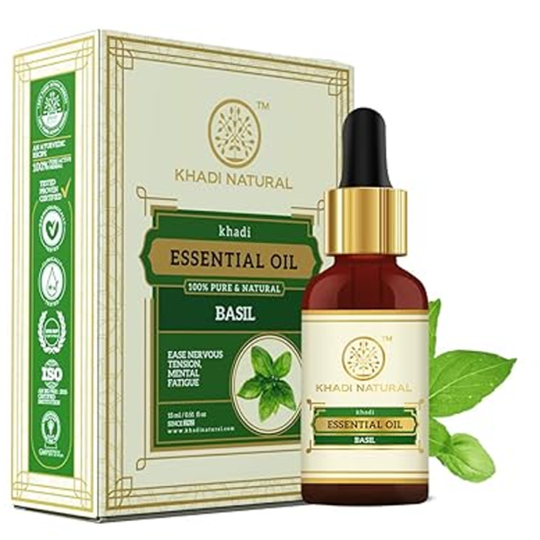 Khadi Natural Basil Oil