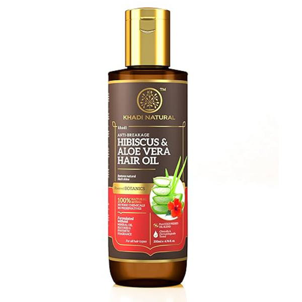 Khadi Natural Hibiscus & Aloe Vera Hair Oil