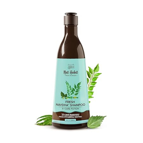 Nat Habit Sulfate-Free Natural Tri-Leaf Rosemary Hair Fall Control Shampoo
