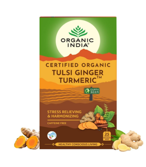 Oraganic India Tulsi Ginger Turmeric