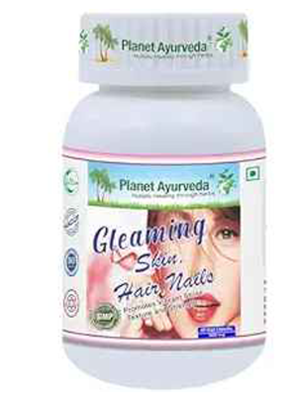Planet Ayurveda Gleaming Skin, Hair, Nails Vege Capsule