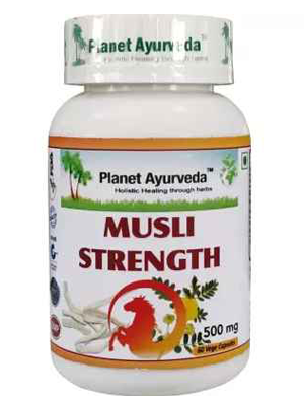 Planet Ayurveda Musli Strength Vege Capsule