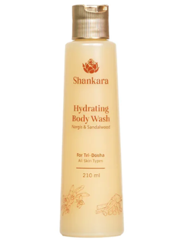 Click to see full view Shankara Hydrating Body Wash with Watermelon Seed Oil, Sandalwood and Aloe Vera | Moisturizing Natural Body Cleanser for Dry Skin | Floral Fragrance | 210ml