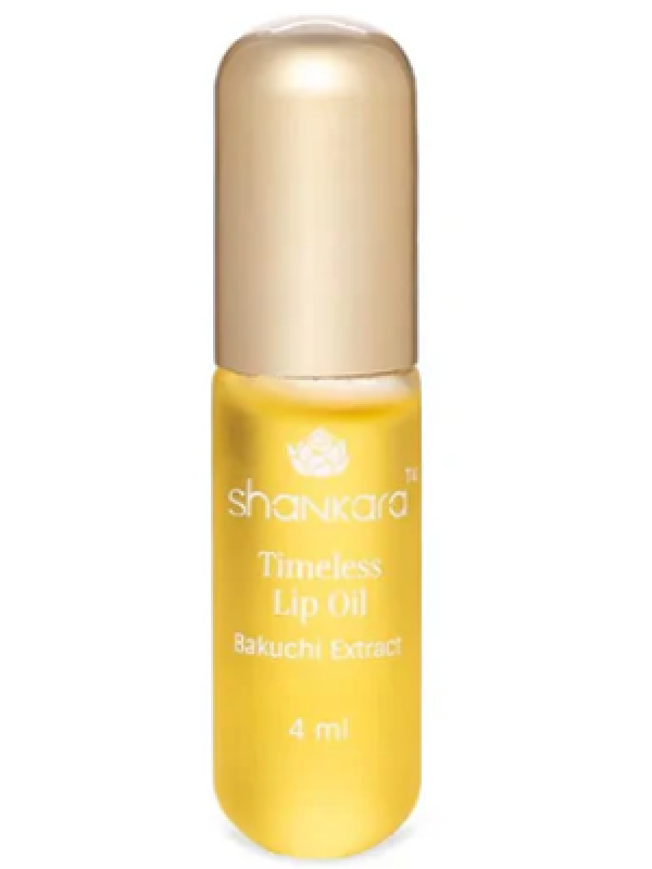 Shankara Unisex Timeless Lip Oil Roll-On for Glossy, Soft Lips with Essential Oils for Hydration, Nourishment & Healing – Travel Size, Sun Protection, No Fragrance, Brightening (4ml)