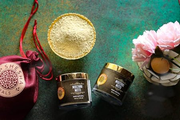 Shesha Naturals 100% Natural Multiani Mitti – Facial Ubtan Powder