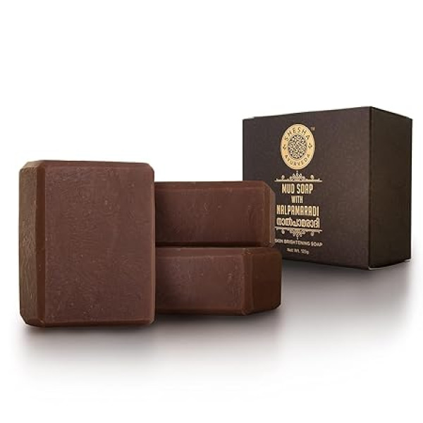 SHESHA NATURALS Ayurveda Mud With Nalpamaradi Skin Brightening Soap Bar