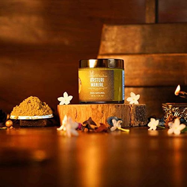 SHESHA NATURALS Natural Kasturi Manjal/Wild Turmeric Powder for Skin
