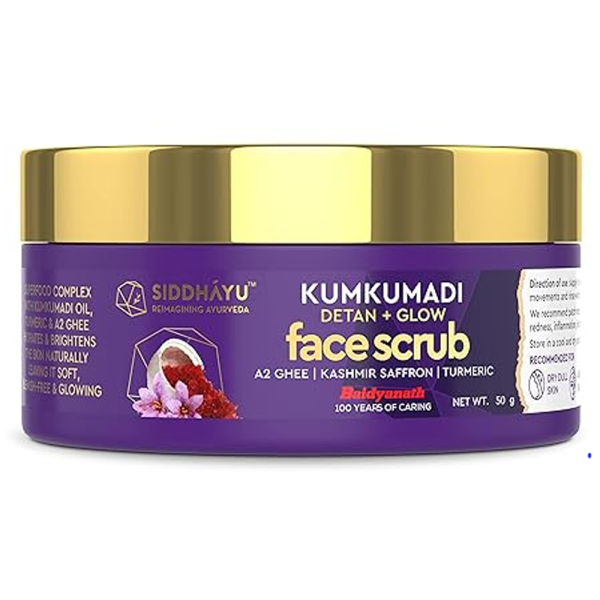 siddhayu Kumkumadi Detan+ Glow Face Scrub