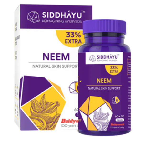 Siddhayu Neem Natural Skin Support Tablet