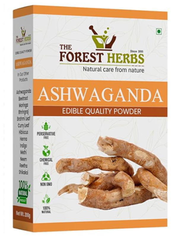 The Forest Herbs Natural Care From Nature Ashwagandha Root Powder (200 Grams) | Helps Fight Anxiety and Stress | Ashwagandha Podi/Amukkara Kizhangu/Asvagandha Churna | Non-GMO | No Added Preservative