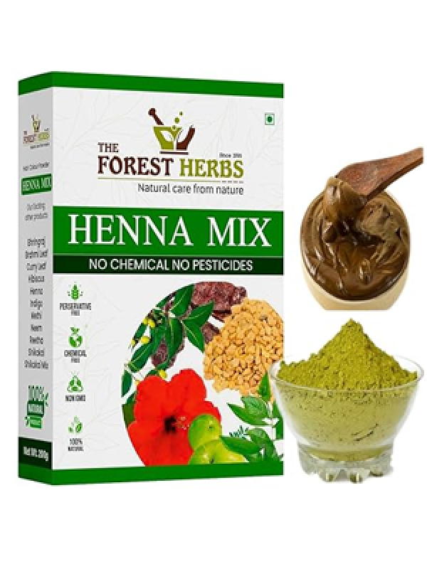The Forest Herbs Natural Care From Nature Henna Powder (200 Grams) Enriched With Precious Herbals For Hair Growth, Colour & Conditioning
