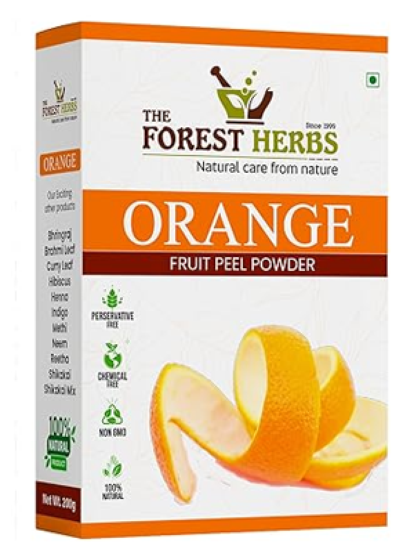 The Forest Herbs Natural Care From Nature Orange Peel Powder For Skin and Face (200 Grams) | No Chemical, No preservative