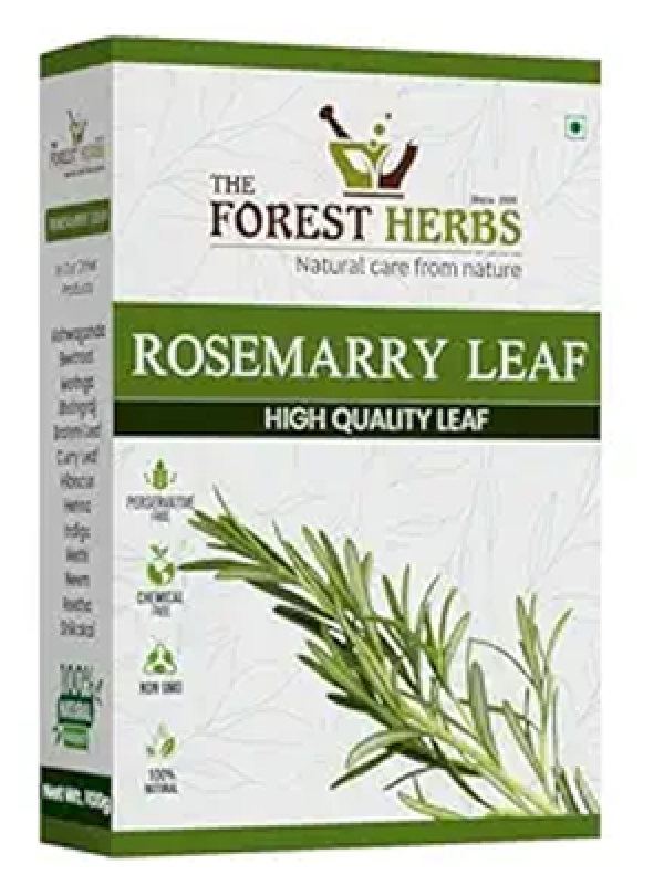 The Forest Herbs Natural Care From Nature Rosemary leaves for Hair growth 100 grams | 100% Natural, Preservative free | Dried rosemary leaves | Suitable for Rosemary water and Rosemarry oil preparation