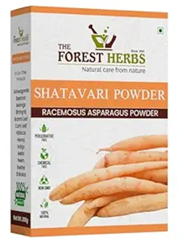 The Forest Herbs Natural Care From Nature Shatavari Powder 100g | Ayurvedic Support To Balance Women's Hormones | Herbal Supplement | Good For Healthy Digestion & Reproductive System - 100g