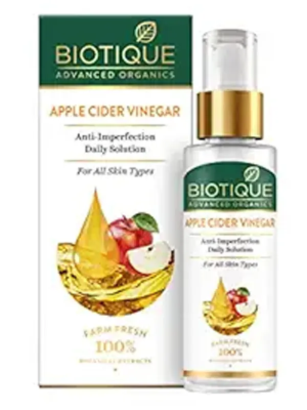 Biotique Apple Cider Vinegar Anti-Imperfection Daily Solution Face Serum for All Skin Types, 30ml