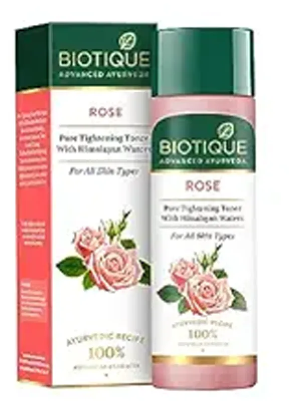 Biotique Bio Rose Pore Tightening Toner With Himalayan Water For All Skin Type 120 Ml