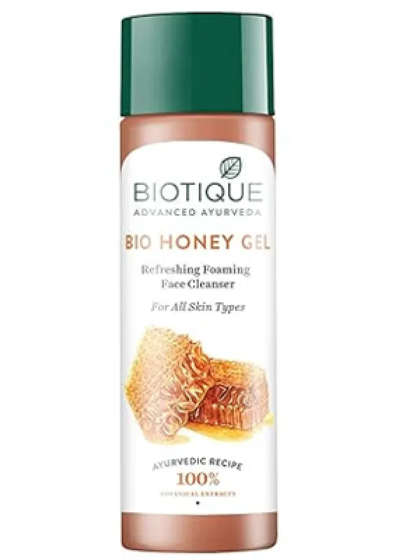 Biotique Honey Gel Soothe & Nourish Foaming Face Cleanser Foe All Skin Types, 120ml