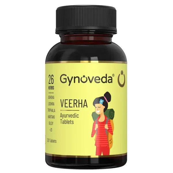 Gynoveda Veerha To Control Heavy Period Flow, Clots, Period Pain, Cramps, Long Periods