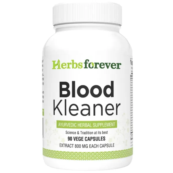 Herbsforever Blood Kleaner Capsules | Ayurvedic Herbal Supplement for Blood Purity | Skin Health Support, 90 Veg Capsules, 800 mg Each | Natural Wellness Formula
