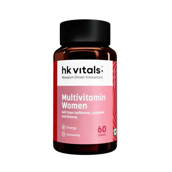 hk vitals Multivitamin For Women (60 Tablets) | With Zinc, Vitamin C, Vitamin D, Multiminerals & Ginseng Extract