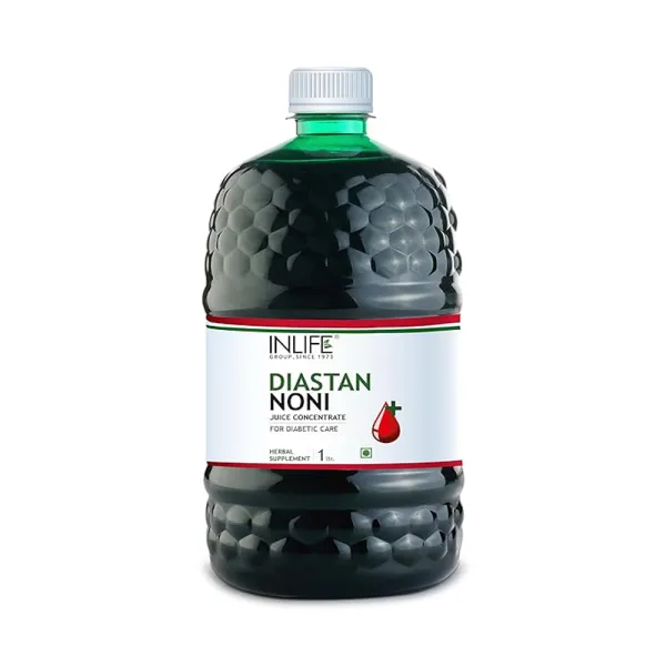 Inlife Diastan Noni Juice Concentrate, With Gymnema Sylvestre, Fenugreek, Karela, Jamun and other powerful herbs - 1 Litre