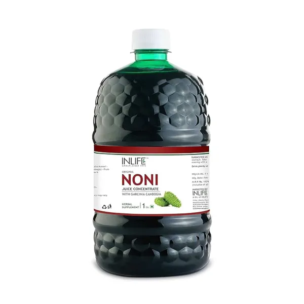 Inlife Noni Gold Fruit Juice Concentrate plus Garcinia & Aloe Vera Liquid Drink, 1 Litre Family Pack