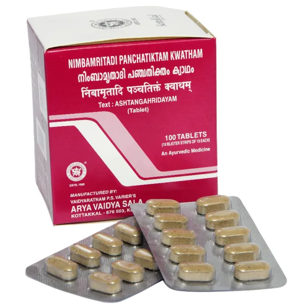 Kottakkal Nimbamritadi Panchatiktam Kwatham Tablets