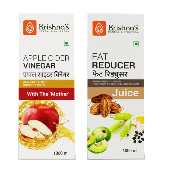 Krishna's Herbal & Ayurveda Apple Cider Vinegar | Fat Reducer Juice