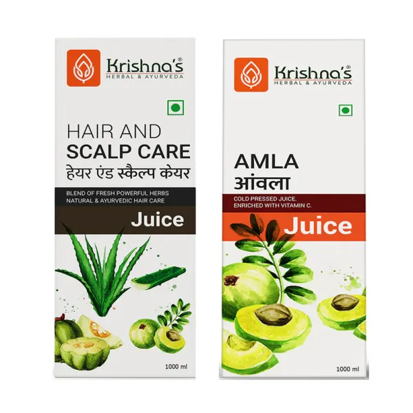 Krishna's Herbal & Ayurveda Hair & Scalp Care Juice | Amla Juice