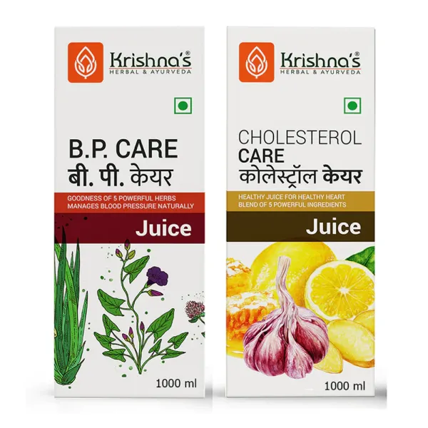 Krishna's Herbal & Ayurveda Herbal BP Care Juice | Cholesterol Care Juice