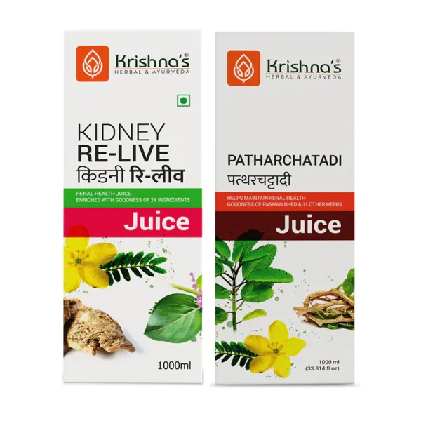 Krishna's Herbal & Ayurveda Kidney Relive Juice | Patharchatadi Swaras