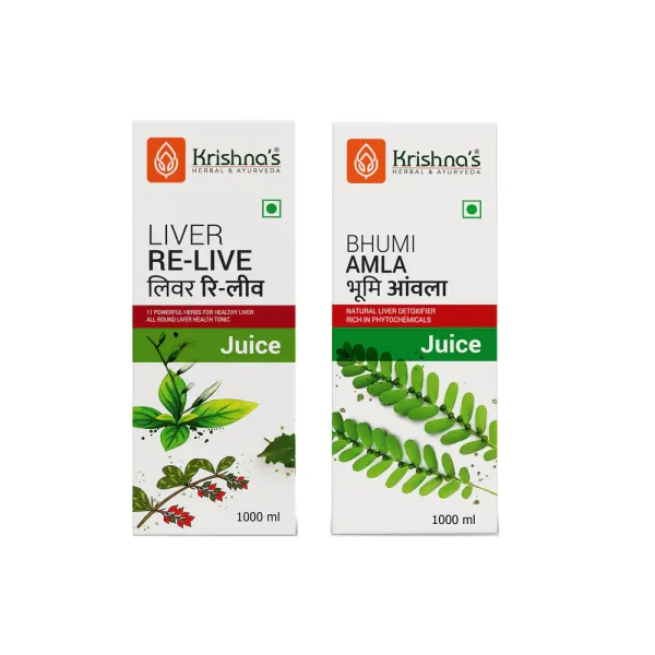 Krishna's Herbal & Ayurveda Liver Relive Juice | Bhumi Amla Juice