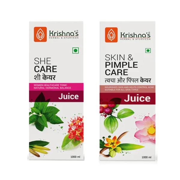 Krishna's Herbal & Ayurveda She Care Juice | Skin & Pimple Care Juice