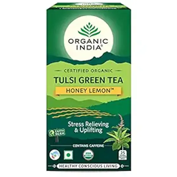 Organic India Tulsi Green Tea Honey Lemon