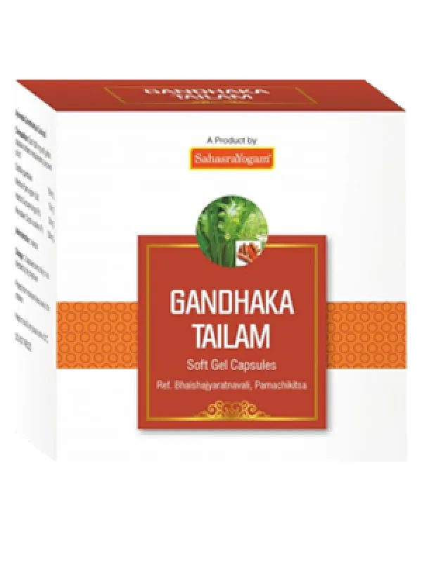 sahasrayogam Gandhaka Tailam  300mg SF Gel Capsules